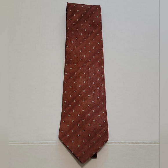 GIANNI VERSACE VINTAGE LATE 90s GREEK KEY MEDUSA Silk TIE...